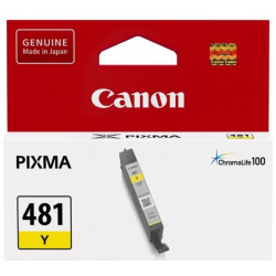 Картридж Canon CLI 481Y (2100C001) для Pixma TS5140/6140/8140/8540  желтый 2100C001 Оригинальный