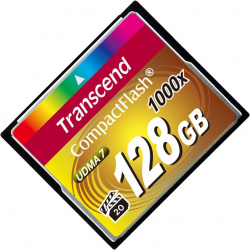 Карта памяти Transcend CompctFlash 128GB (TS128GCF1000) TS128GCF1000