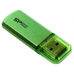 Флешка Silicon Power 32Gb Helios 101 SP032GBUF2101V1N USB3 0 green Алюминиевый корпус защищает