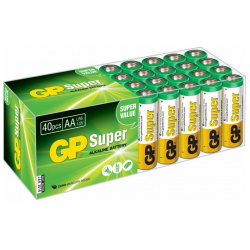 Батарейка GP Super Alkaline 15A LR6 AA (40шт ) B40 Батарея (40шт)