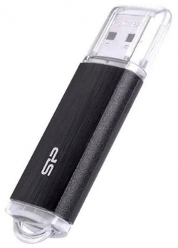 Флешка Silicon Power 16Gb Ultima U02 SP016GBUF2U02V1K USB2 0 black В черном корпусе с текстурой