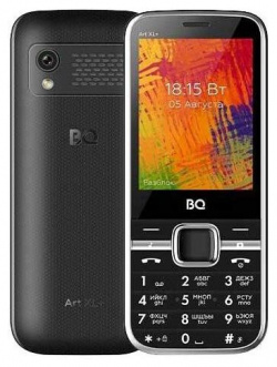 Мобильный телефон BQ 2838 ART XL+ BLACK (2 SIM) Обеспечивает качественную связь по мобильным сетям