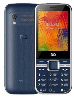 Мобильный телефон BQ 2838 ART XL+ BLUE (2 SIM) Обеспечивает качественную связь по мобильным сетям