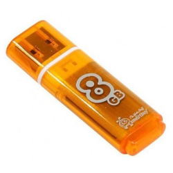 Флешка SmartBuy 8Gb Glossy Orange (SB8GBGS Or) SB8GBGS OR Флеш диск серии