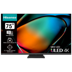 Телевизор Hisense 55U8KQ темно серый Обеспечивает комфортный просмотр благодаря 55 дюймовому экрану