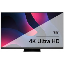 Телевизор Hisense 75U8KQ Обеспечивает комфортный просмотр благодаря 75 дюймовому экрану с