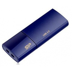 Флешка Silicon Power 64Gb Blaze B05 SP064GBUF3B05V1D USB3 0 синий Инновационный дизайн выдвижного