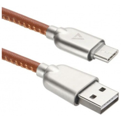 Кабель ACD Allure Type C  USB A Кожа 1м коричневый (ACD U926 C2N) C2N ~