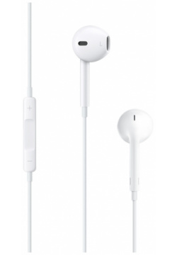 Гарнитура Apple MNHF2ZM/A EarPods with Remote and Mic White (MNHF2ZM/A) В отличие от круглой формы