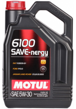 Моторное масло Motul 6100 SAVE NERGY 5W 30  4 л — энергосберегающее