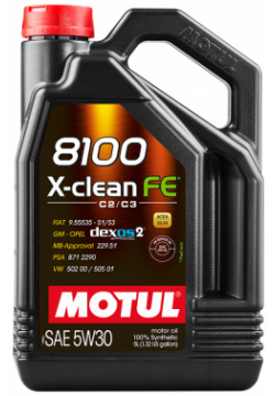 Моторное масло Motul 8100 X clean EFE 5W 30  5 л Eco — качественное
