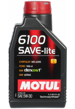 Моторное масло Motul 6100 Save lite 5W 30  1 л — качественное