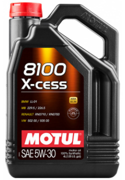 Моторное масло Motul 8100 X cess 5W 30  4 л