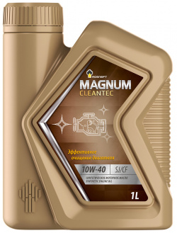 Моторное масло Rosneft Magnum Cleantec 10W 40  1 л состоит из чистой