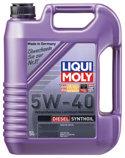Моторное масло Liqui Moly Diesel Synthoil 5W 40  5 л