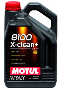 Моторное масло Motul 8100 X clean 5W 30  4 л