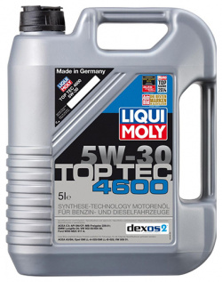 Моторное масло Liqui Moly Top Tec 4600 5W 30  5 л