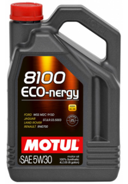 Моторное масло Motul 8100 Eco nergy 5W 30  4 л синтетическое с улучшенными