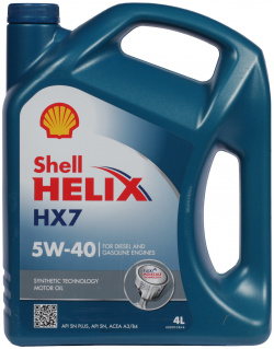 Моторное масло Shell Helix HX7 5W 40  4 л для автомобиля 1 —