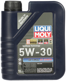 Моторное масло Liqui Moly Optimal HT Synth 5W 30  1 л Универсальное синтетическое