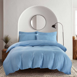 Комплект постельного белья 1 5 спальный Pappel smooth blue RGT5691B 22/150200S