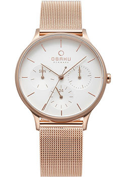 fashion наручные  женские часы Obaku V212LMVIMV Коллекция Mesh Кварцевые