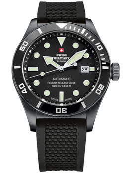 Швейцарские наручные  мужские часы Swiss Military SMA34075 05 Коллекция Diver Механические с