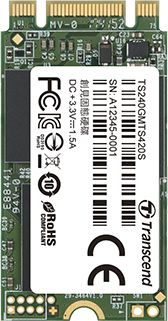 SSD накопитель Transcend TS240GMTS420S 240Gb/M 2 2242 Тип: SSD; Игровой: есть