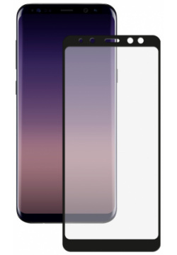 Противоударное стекло для Samsung Galaxy A8 Innovation 2D Black 12123