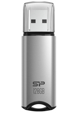 USB Flash Drive 128Gb  Silicon Power Marvel M02 Silver SP128GBUF3M02V1S