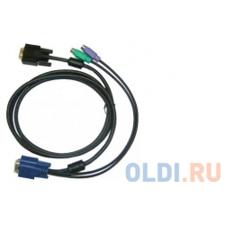 Набор кабелей D LINK DKVM IPCB5 Кабель для KVM переключателей IP8 длиной 5 м с разъемами PS2