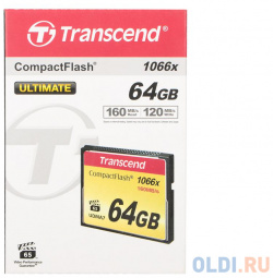 Карта памяти Compact Flash 64Gb Transcend  TS64GCF1000 Card