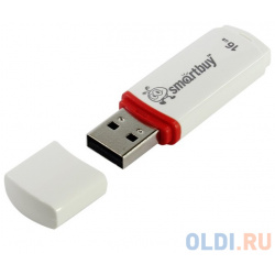 Внешний накопитель 16Gb USB Drive  Smart Buy SB16GBCRW W Smartbuy Crown White