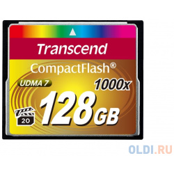 Карта памяти Compact Flash Card 128GB Transcend 1000x TS128GCF1000