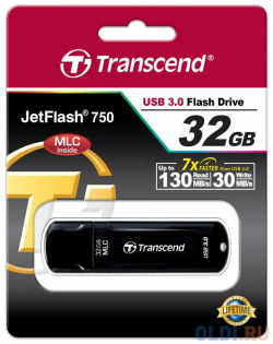 Внешний накопитель 32GB USB Drive  Transcend 750 (TS32GJF750K) TS32GJF750K Флешка