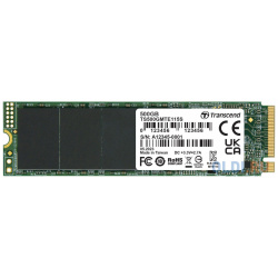 Накопитель SSD Transcend PCI E 3 0 x4 500Gb TS500GMTE115S 115S M 2 2280 DWPD