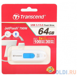 Внешний накопитель 64GB USB Drive  Transcend TS64GJF790W Флешка Jetflash 790
