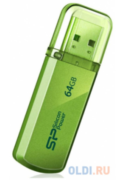 Флешка USB 64GB Silicon Power Helios 101 SP064GBUF2101V1N зеленый