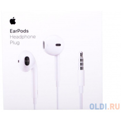 Гарнитура Apple EarPods MNHF2ZM/A белый