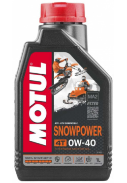 Масло для снегоходов MOTUL 105891 Snowpower 4T 0W40