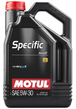 Синтетическое масло MOTUL 102643 SPECIFIC DEXOS2 SAE 5W30