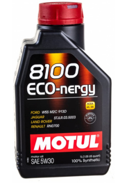 Синтетическое масло MOTUL 102782 8100 ECO nergy 5W30