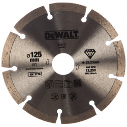 Сегментированный алмазный диск по стройматериалам Dewalt  DT 3711
