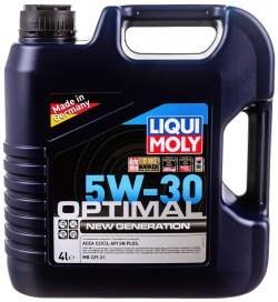 НС синтетическое моторное масло LIQUI MOLY 39031 Optimal New Generation 5W 30