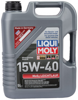 Минеральное моторное масло LIQUI MOLY 2571 MoS2 Leichtlauf 15W 40