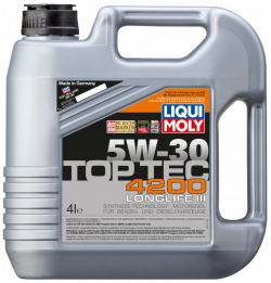 Синтетическое моторное масло LIQUI MOLY 3715 Top Tec 4200 5W 30 A3/B4/C3