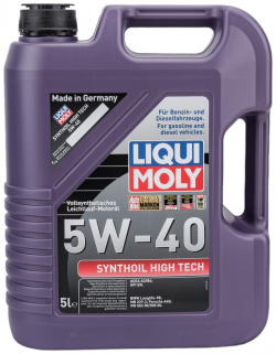 Синтетическое моторное масло LIQUI MOLY 1856 Synthoil High Tech 5W 40 SN A3/B4