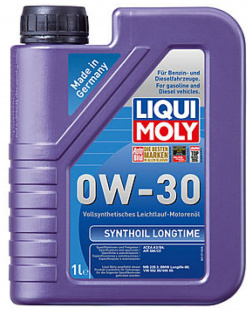 Синтетическое моторное масло LIQUI MOLY 8976 Synthoil Longtime 0W 30