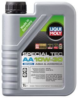 НС синтетическое моторное масло LIQUI MOLY 21336 Special Tec AA Benzin 10W 30