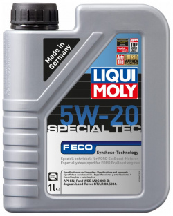 НС синтетическое моторное масло LIQUI MOLY 3840 Special Tec F ECO 5W 20